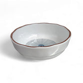Plato blanco linea azul 14x14 generica hogar melamina 14x14